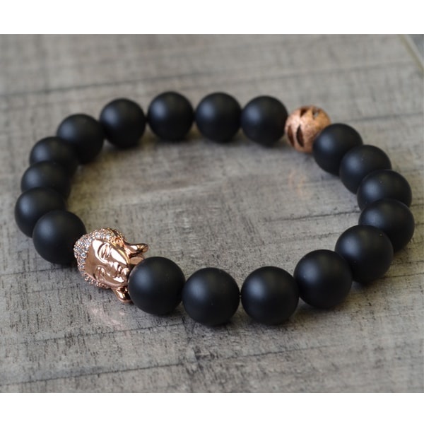 Rose gold sale buddha bracelet